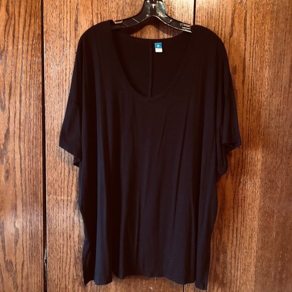 Old Navy, Black Lux Tunic - T Shirt 2X - Loose Fit - Picture 1 of 5